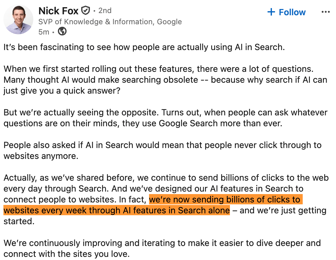 Nick Fox Billions Clicks Ai Search