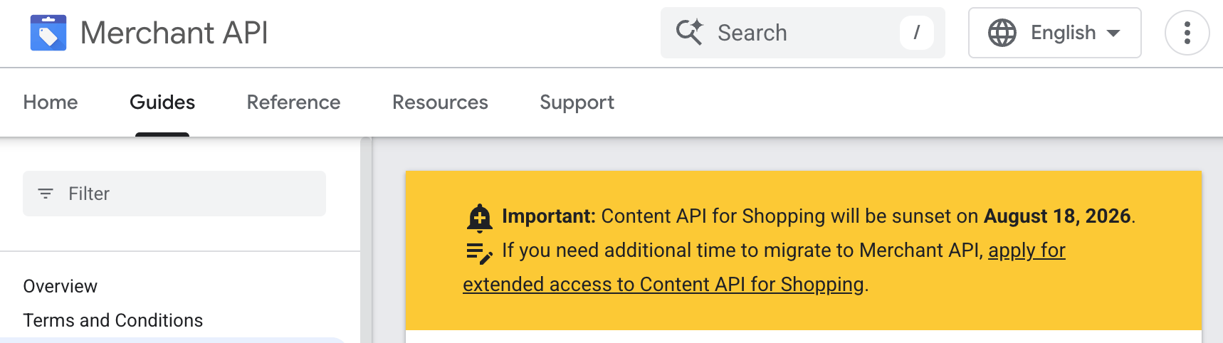 Google Merchant Api To Content Api Extension Notice