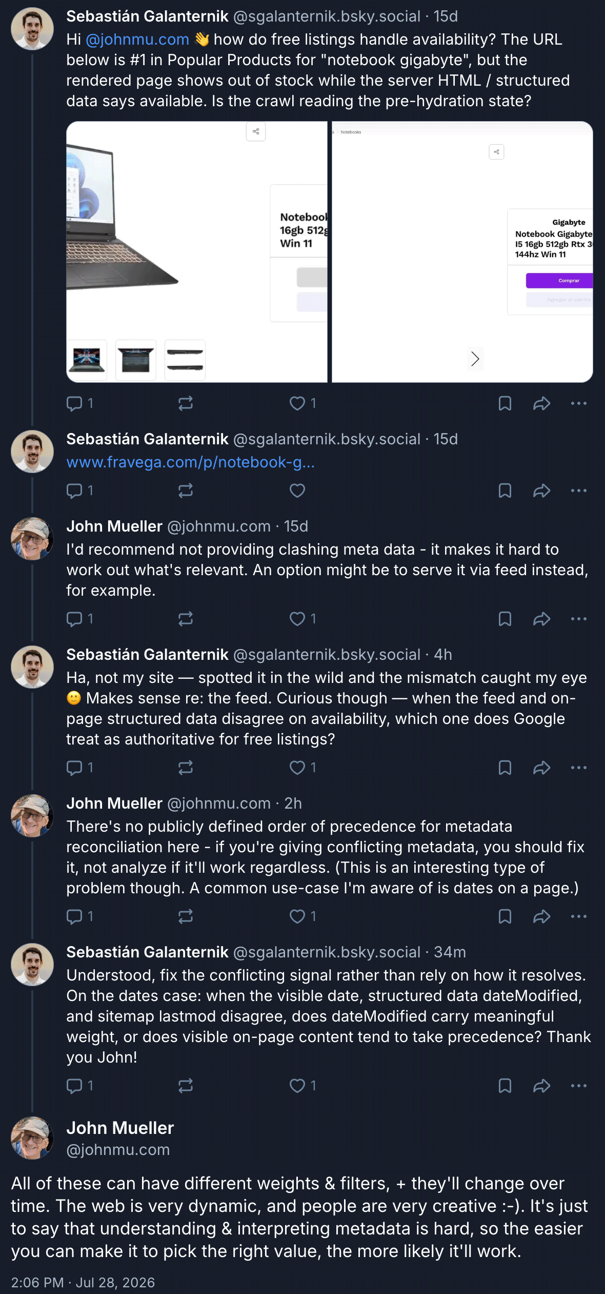 Bluesky Posts Order Signals